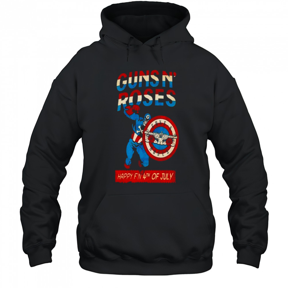 Gun N Roses Happy 4th Of July Unisex T-Shirt Hoodie