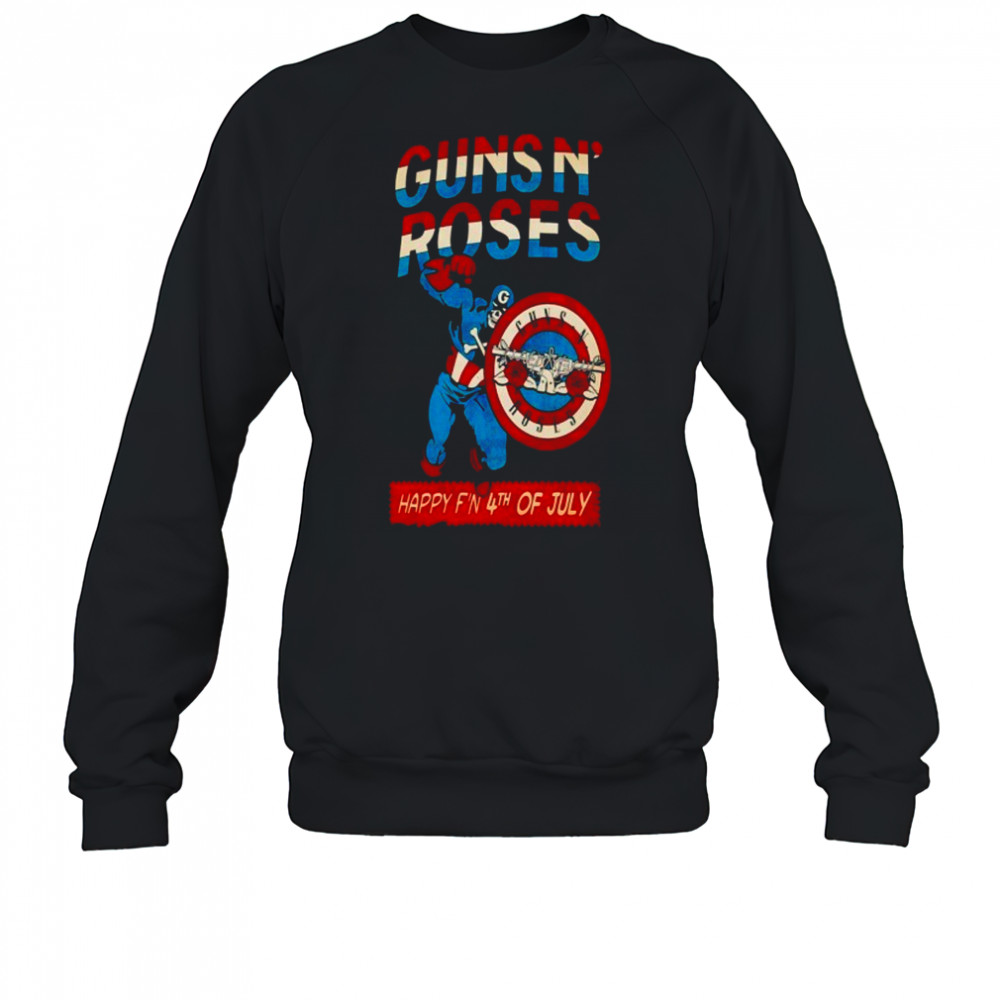 Gun N Roses Happy 4th Of July Unisex T-Shirt Sweatshirt