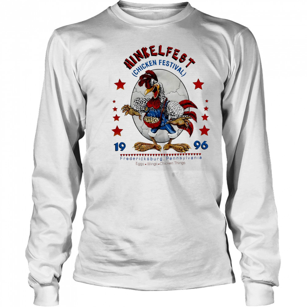 Hinkelfest Chicken Festival 1996 Animal Pullover shirt Long Sleeved