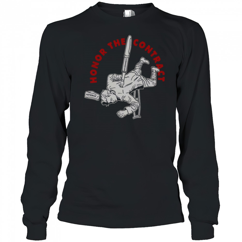 Honor The Contract Veteran T-Shirt Long Sleeved