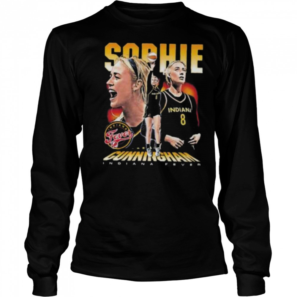 Indiana Fever Sophie Cunninghamel Vintage Graphic T shirt Long Sleeved
