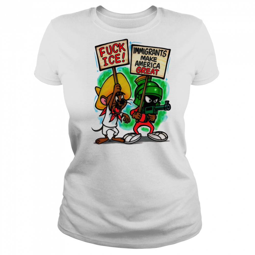 Jerry and Marvin Fuck ice immigrants make America great shirt Women's T-shirt