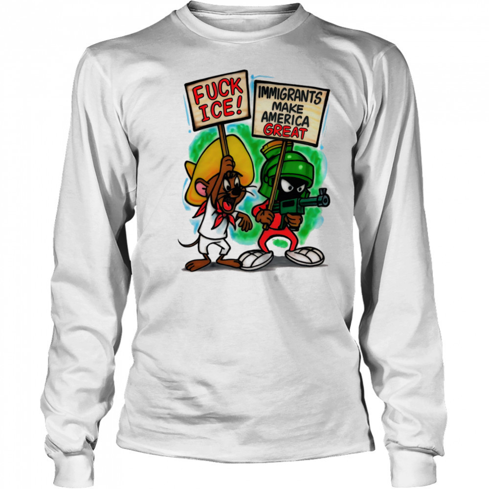 Jerry and Marvin Fuck ice immigrants make America great shirt Long Sleeved