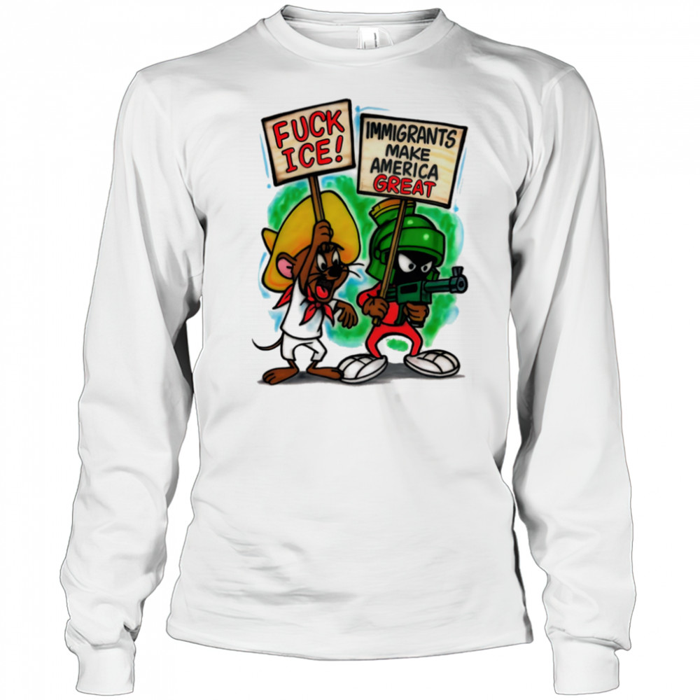Jerry and Marvin Fuck ice immigrants make America great shirt Long Sleeved
