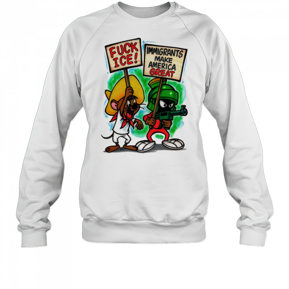 Jerry and Marvin Fuck ice immigrants make America great shirt Sweatshirt
