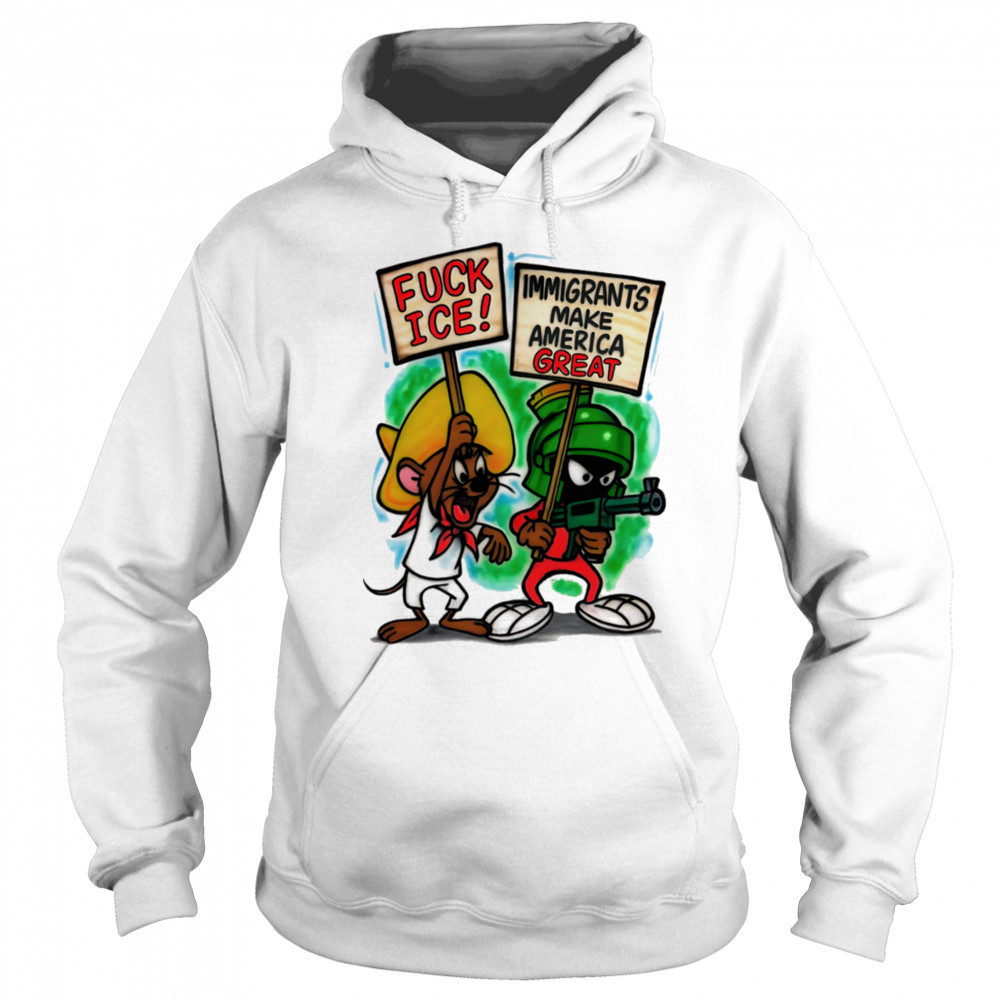 Jerry and Marvin Fuck ice immigrants make America great shirt Sweatshirt