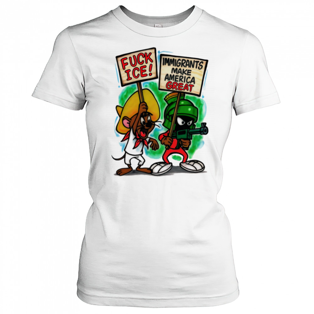 Jerry and Marvin Fuck ice immigrants make America great shirt Women's T-shirt