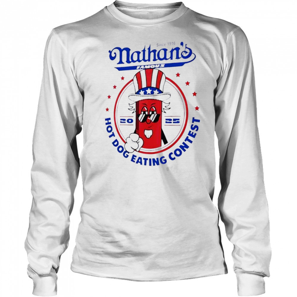 Joey Chestnut 17Th Nathan Famous Hot Dog 2025 shirt Long Sleeved