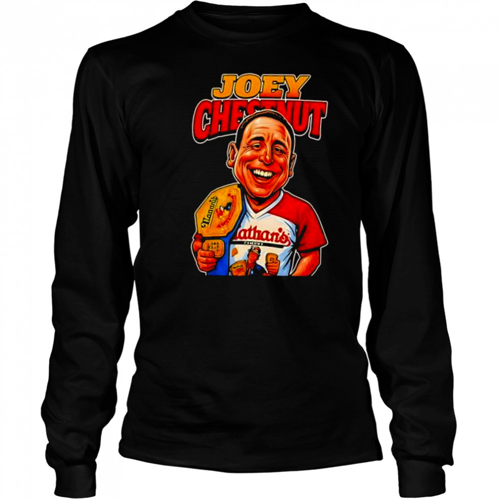 Joey Chestnut Hot Dog Eating Champion 2025 shirt Long Sleeved