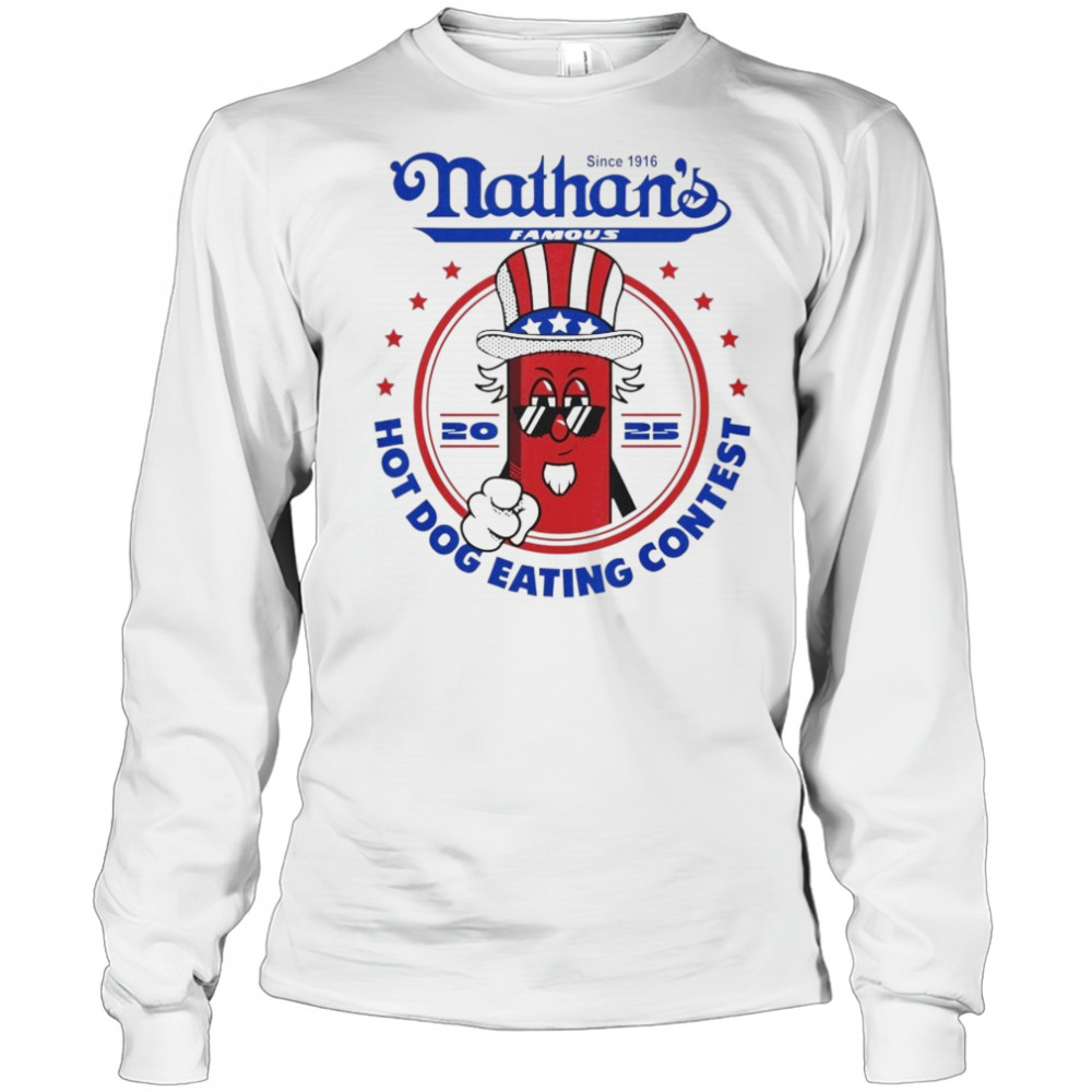 Joey Chestnut Nathan Hot Dog Eating Contest 2025 Shirt Long Sleeved