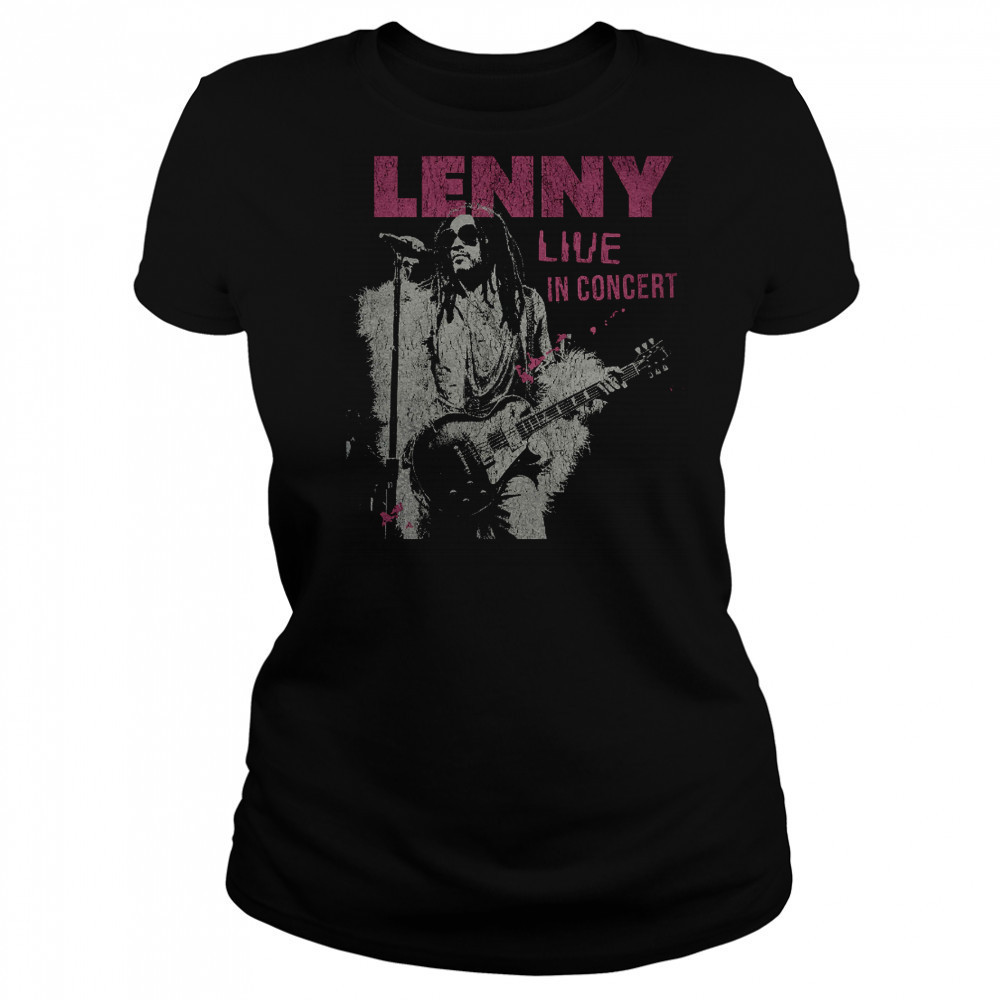 Lenny Kravitz With Guitar Live In Concert T shirt Women's T-shirt