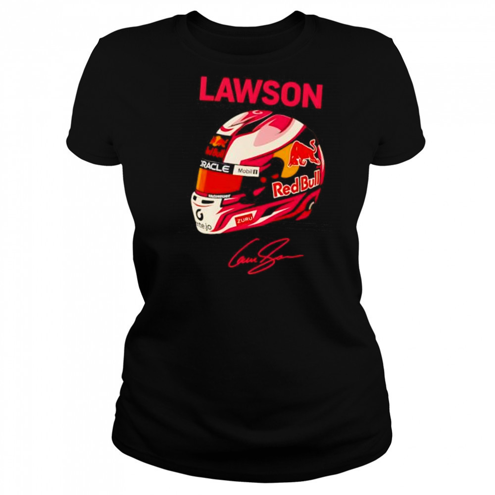 Liam Lawson Red Bull F1 2025 helmet signature shirt Women's T-shirt