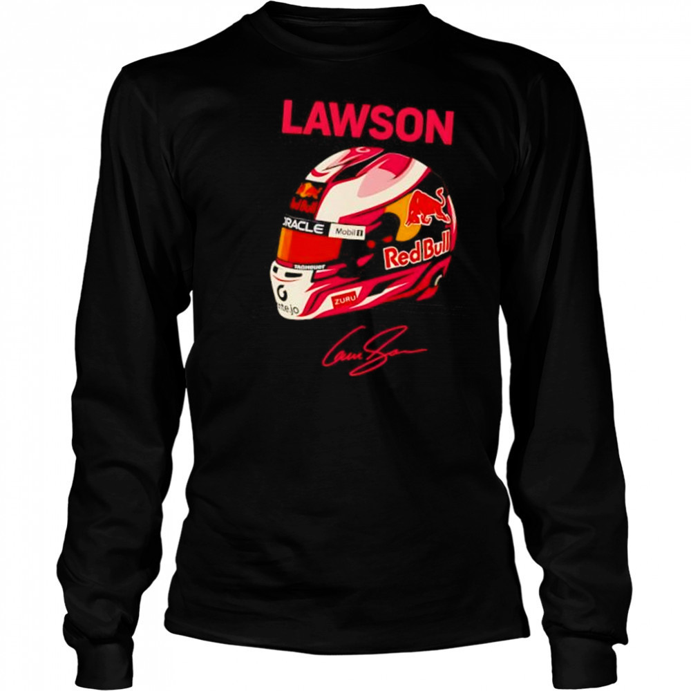 Liam Lawson Red Bull F1 2025 helmet signature shirt Long Sleeved