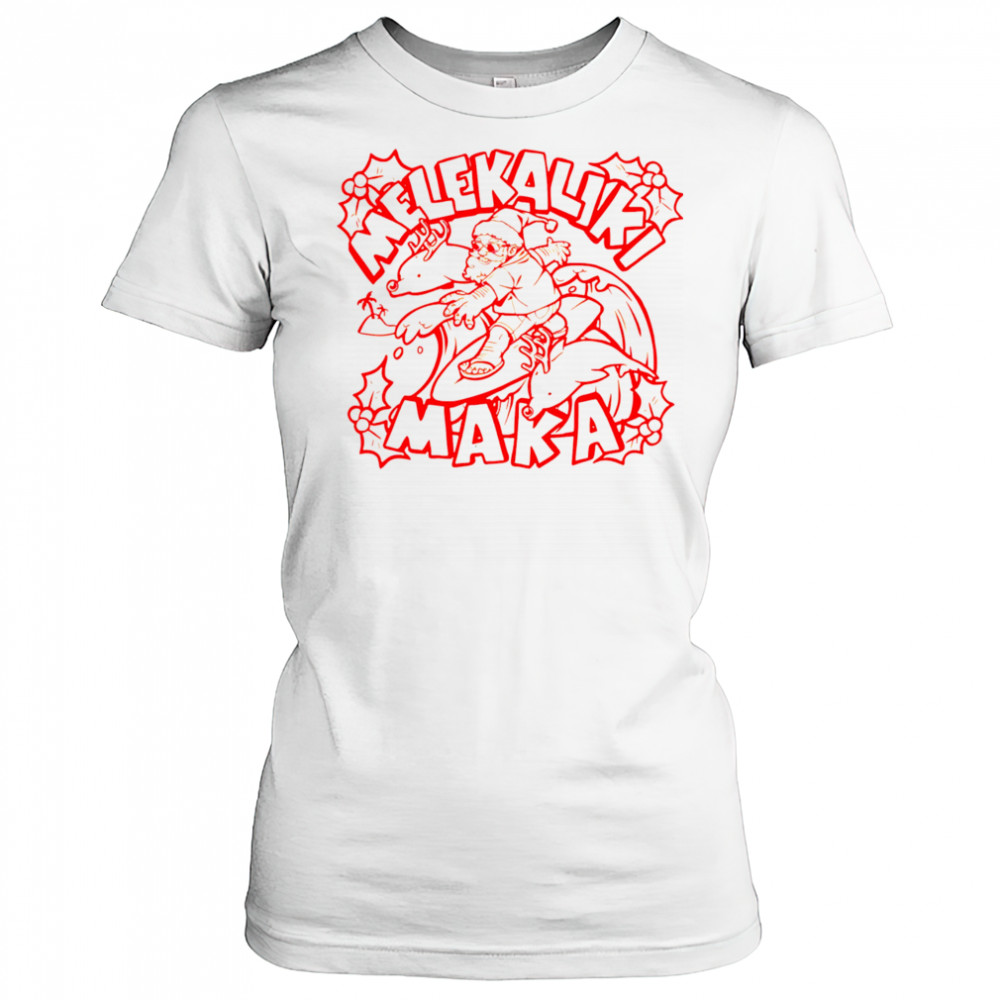 Mele Kalikimaka Santa Claus shirt Women's T-shirt