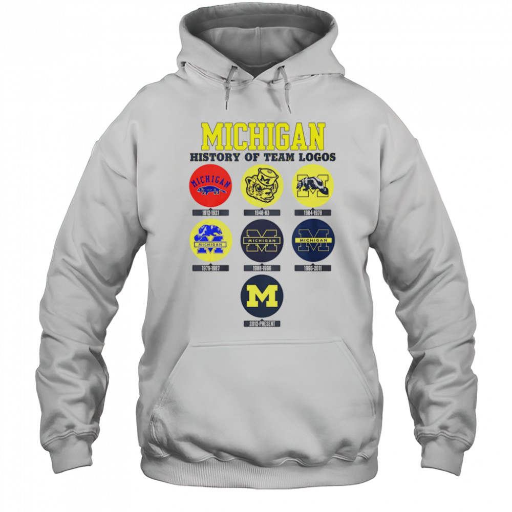 Michigan history of team logos shirt Hoodie