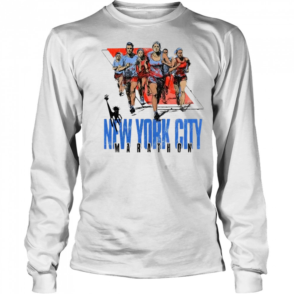 New York City Marathon retro shirt Long Sleeved