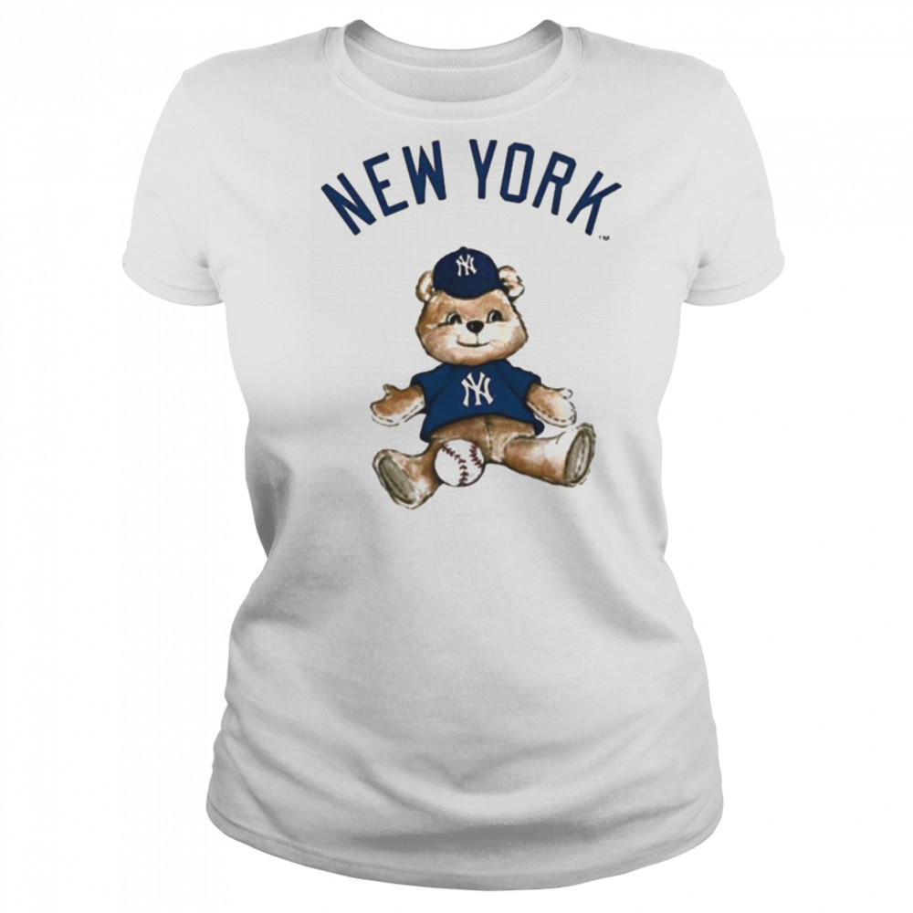 New York Yankees Baseball X Tiny Turnip Teddy Bear T shirt Women's T-shirt