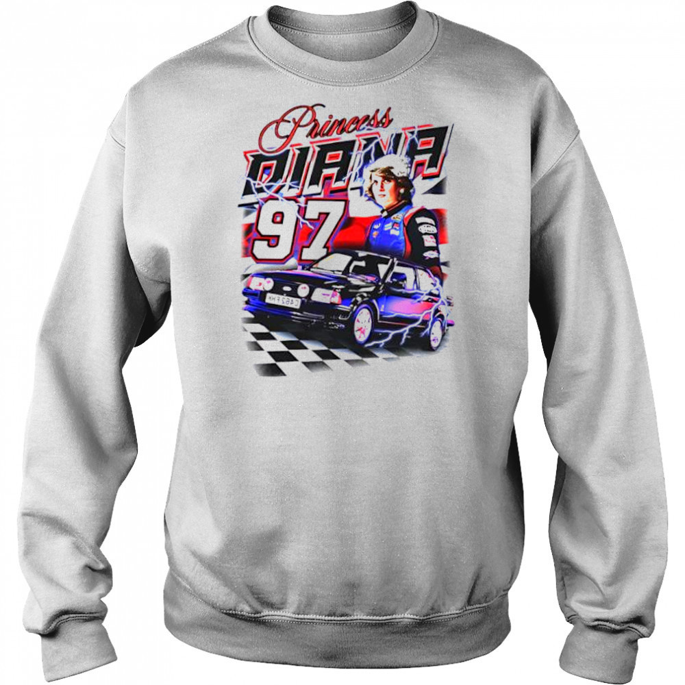 Notsafeforwear Store Merch Princess Diana Racing shirt Hoodie