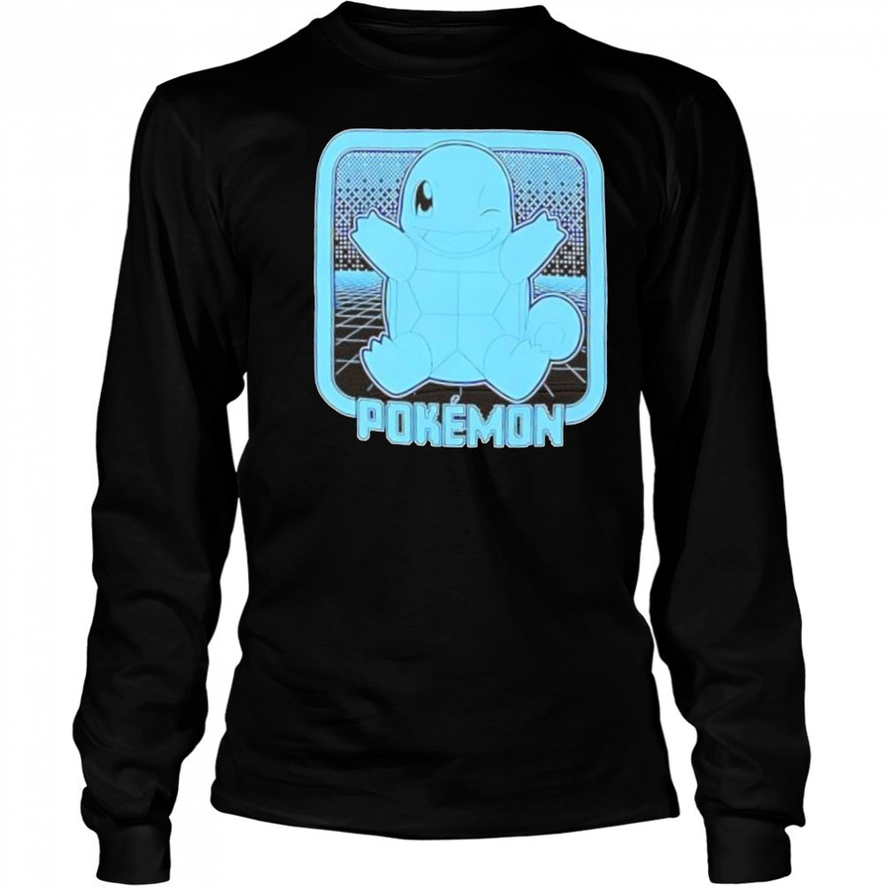 Pokemon Squirtle Retro Arcade shirt Long Sleeved