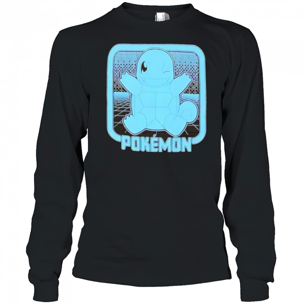 Pokemon Squirtle Retro Arcade shirt Long Sleeved