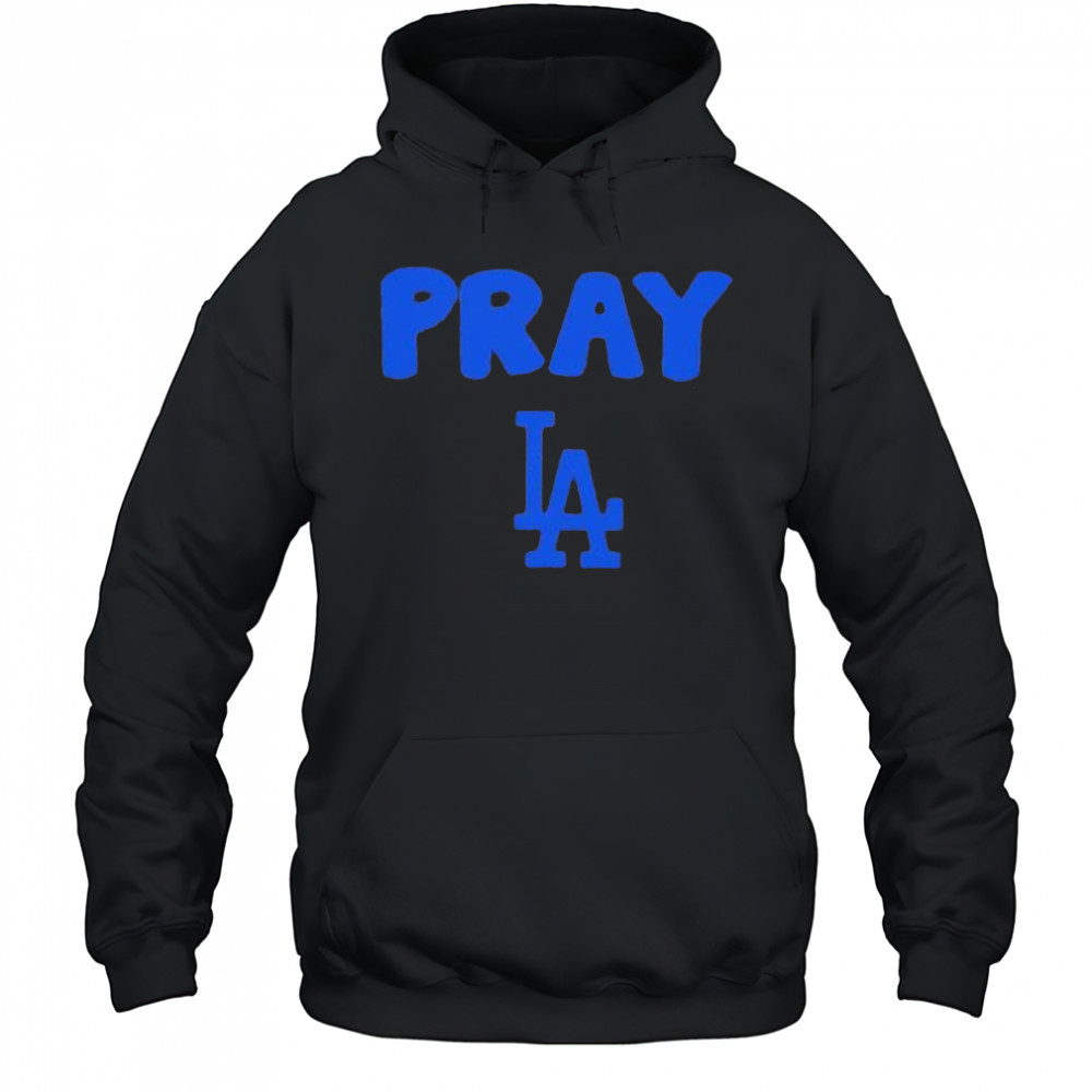 Pray LA Dodgers logo shirt Hoodie