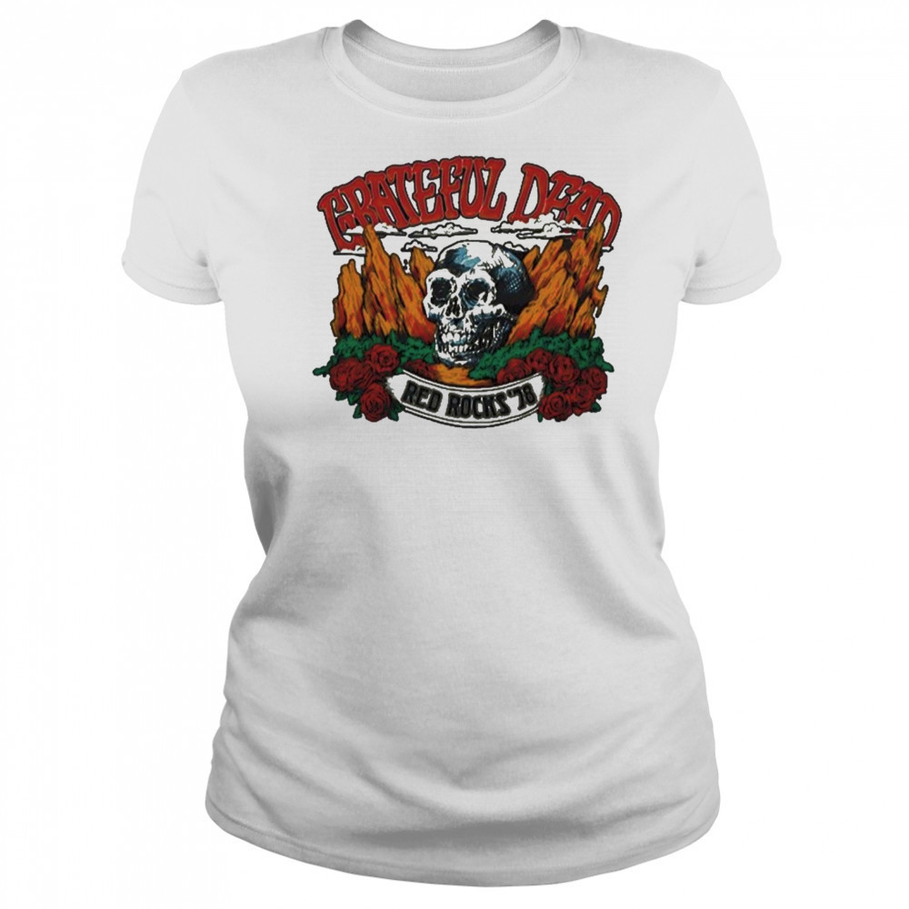 Red Rocks Grateful Dead Skull T-Shirt Women's T-shirt