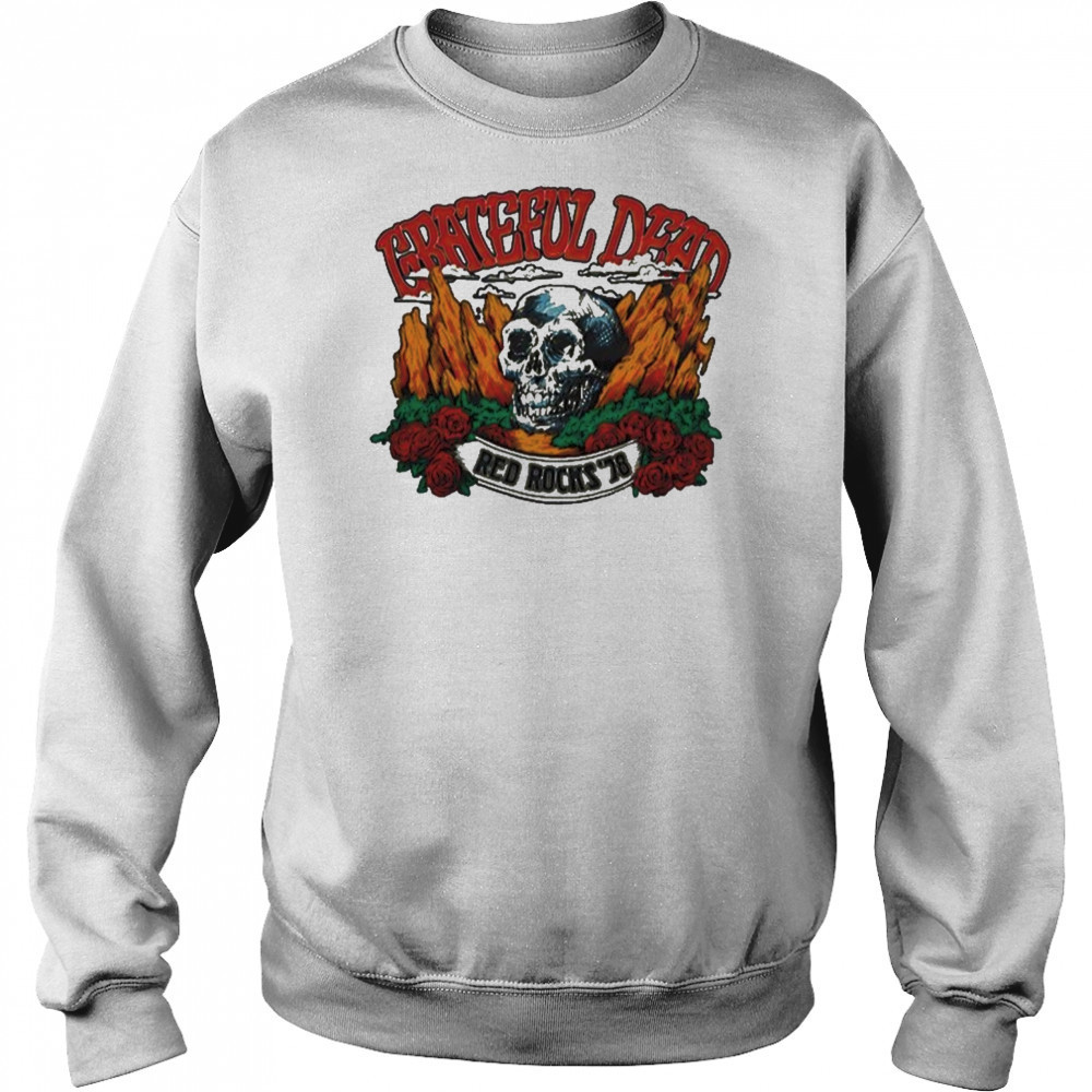 Red Rocks Grateful Dead Skull T-Shirt Hoodie