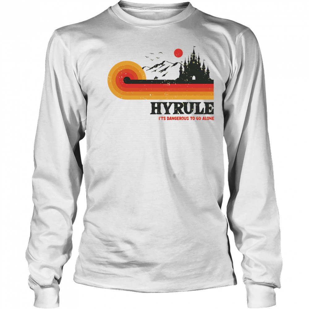 Retro Legend Hyrule it’s dangerous to go alone shirt Long Sleeved