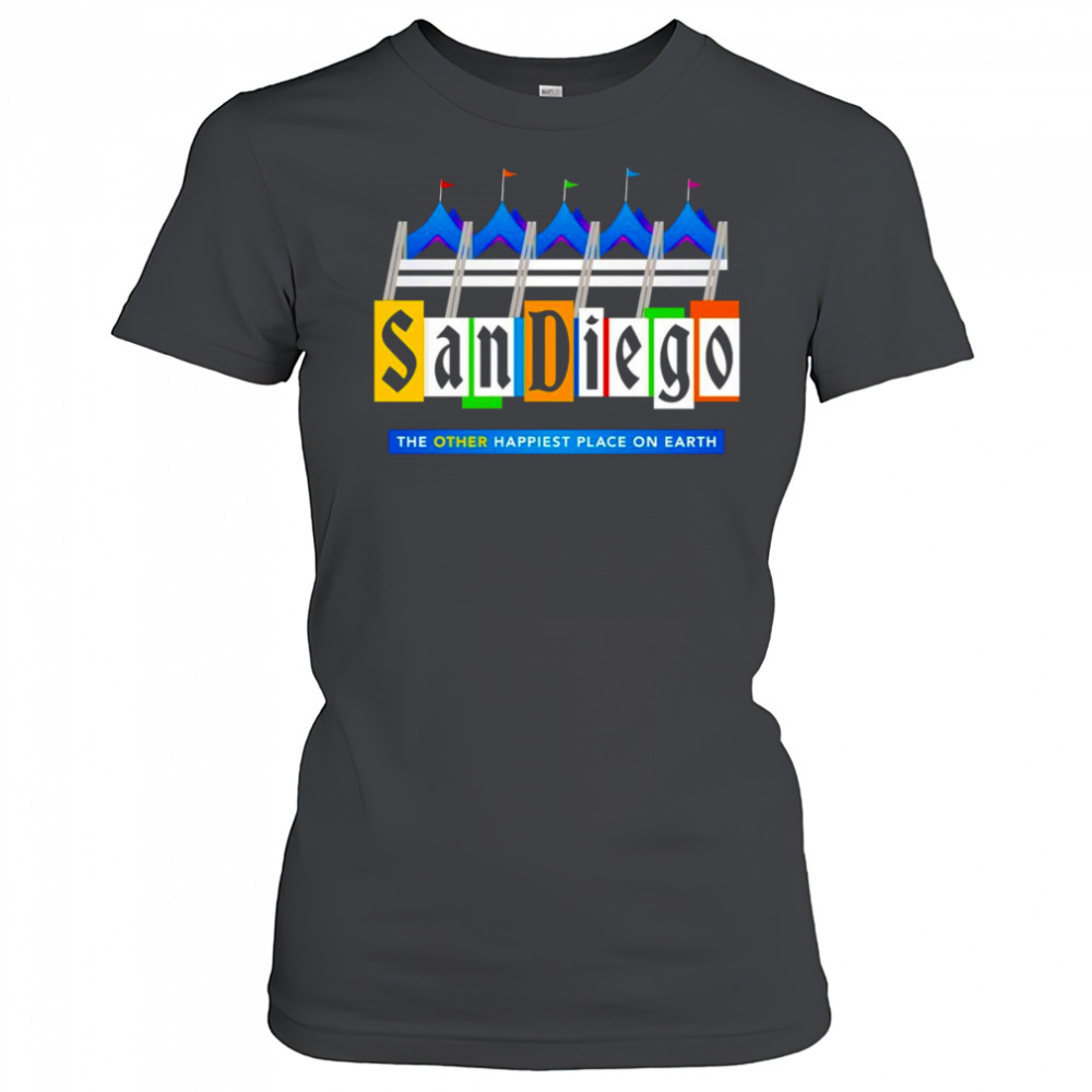 San Diego UBlog Happiest place shirt Women's T-shirt