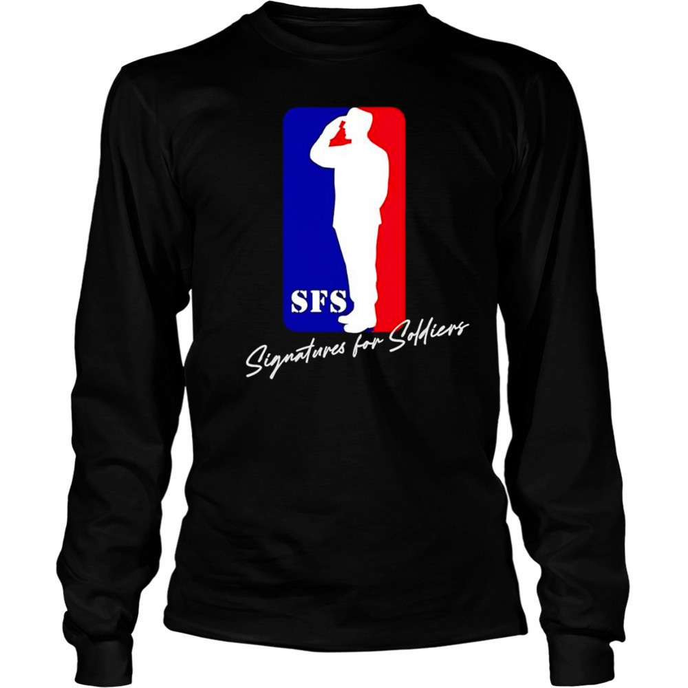 Signatures for Soldiers baseline logo shirt Long Sleeved