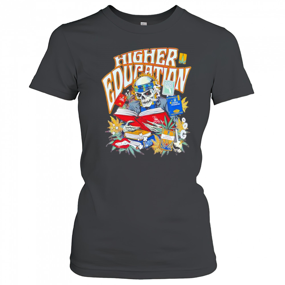 Skeleton Higher Education graphic shirt Women's T-shirt