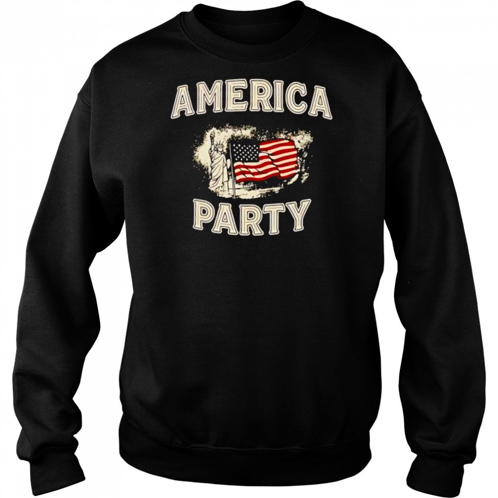 Statue Of Liberty Usa Flag America Party shirt Hoodie