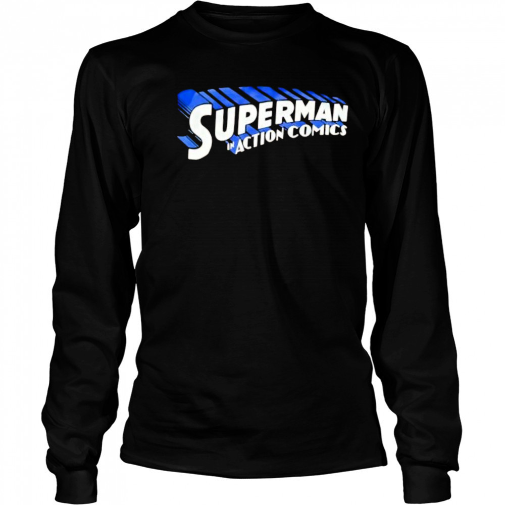 Superman In Action Comics shirt Long Sleeved