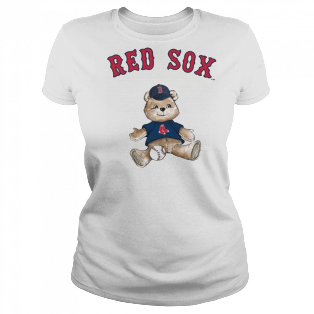 Tiny Turnip Teddy Bear X Boston Red Sox Baseball T shirt Women's T-shirt