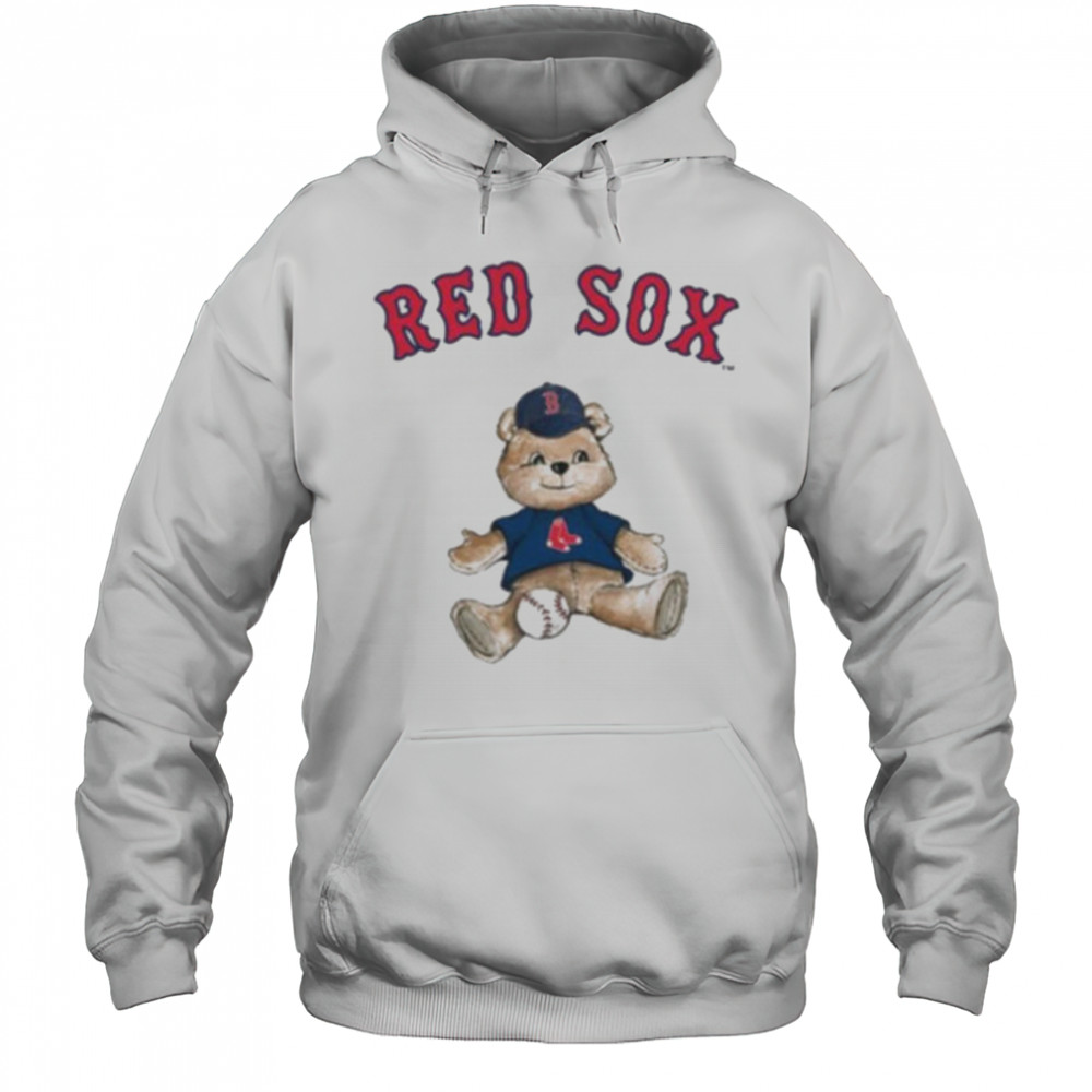 Tiny Turnip Teddy Bear X Boston Red Sox Baseball T shirt Hoodie