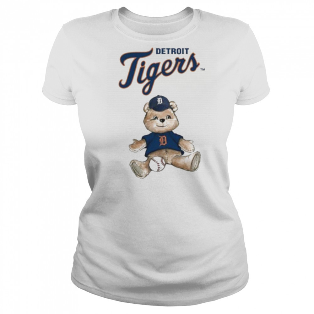 Tiny Turnip Teddy Bear X Detroit Tigers Baseball T shirt Women's T-shirt