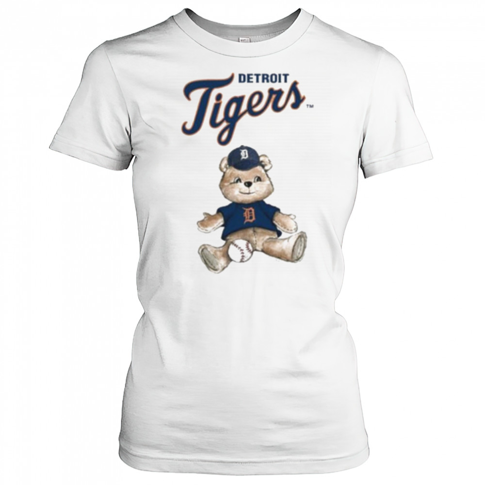 Tiny Turnip Teddy Bear X Detroit Tigers Baseball T shirt Women's T-shirt