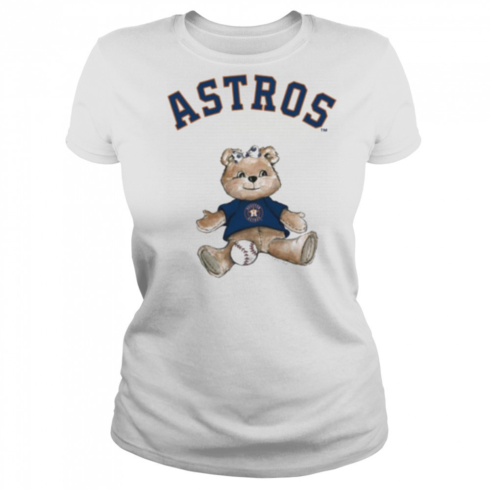 Tiny Turnip Teddy Bear X Houston Astros Baseball T shirt Women's T-shirt