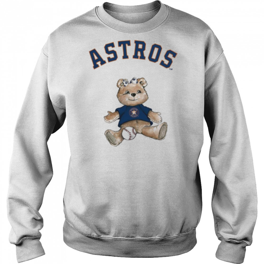Tiny Turnip Teddy Bear X Houston Astros Baseball T shirt Hoodie