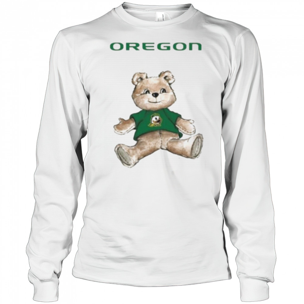 Tiny Turnip Teddy Bear X Oregon Ducks T shirt Long Sleeved