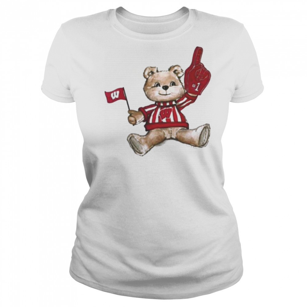 Tiny Turnip Teddy Bear X Wisconsin Badgers T shirt Women's T-shirt