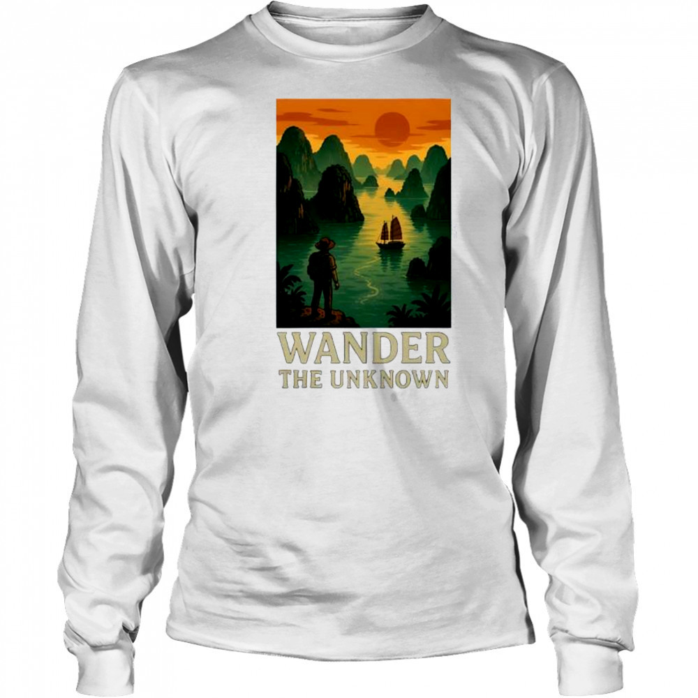 Wander the Unknown ocean ancient shirt Long Sleeved