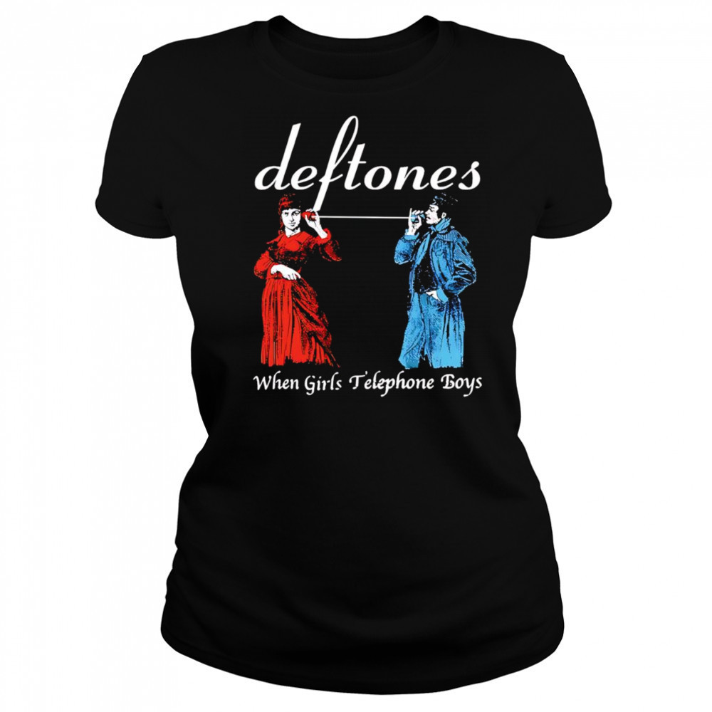 When girls telephone boys shirt Women's T-shirt