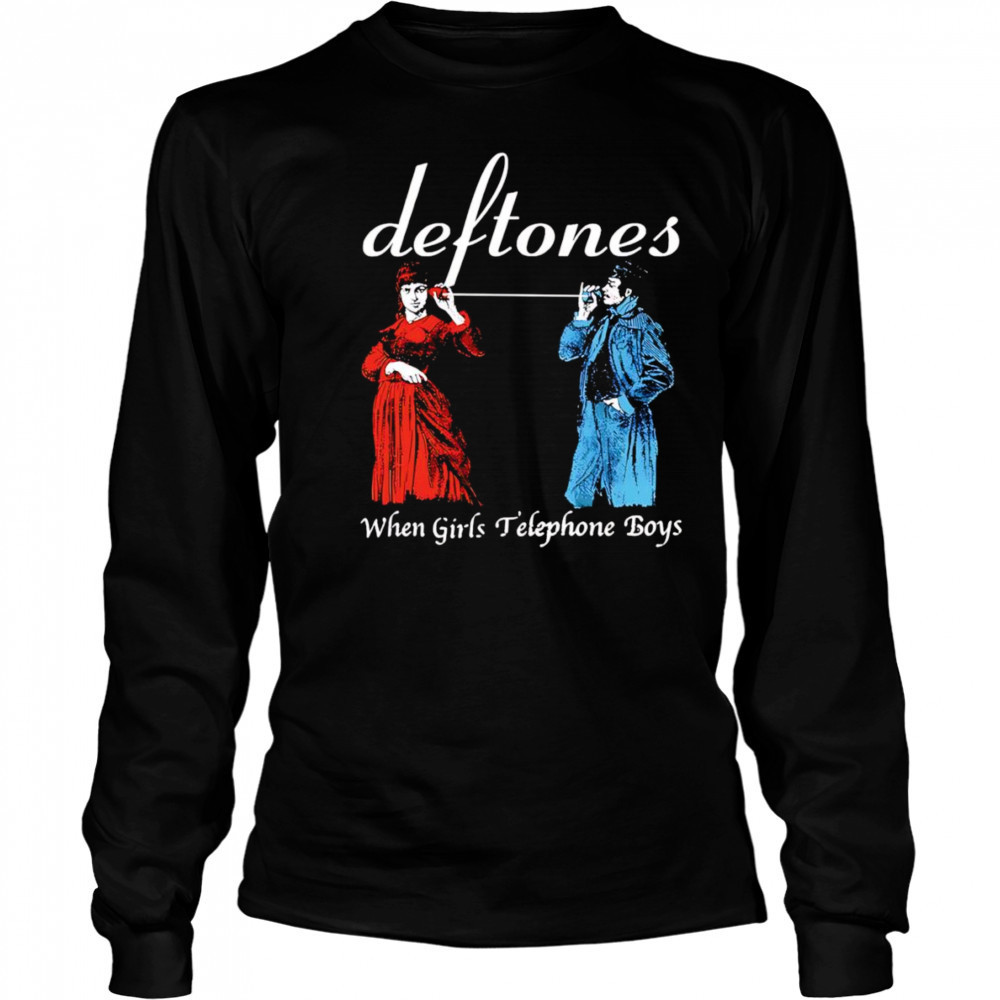 When girls telephone boys shirt Long Sleeved