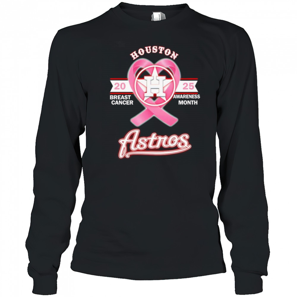 2025 Breast Cancer Awareness Month Houston Astros shirt Long Sleeved