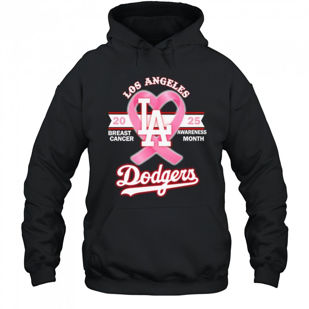 2025 Breast Cancer Awareness Month Los Angeles Dodgers shirt Hoodie