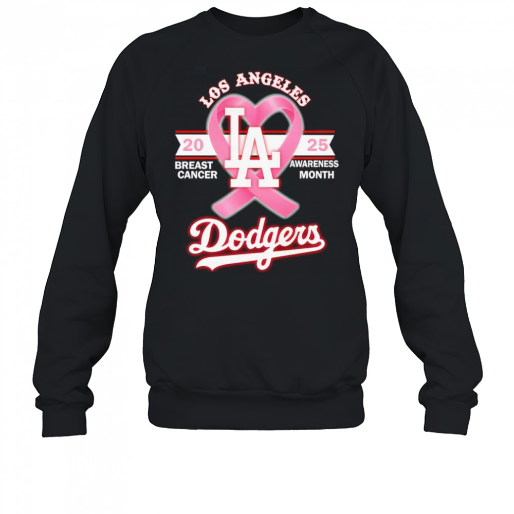 2025 Breast Cancer Awareness Month Los Angeles Dodgers shirt Sweatshirt