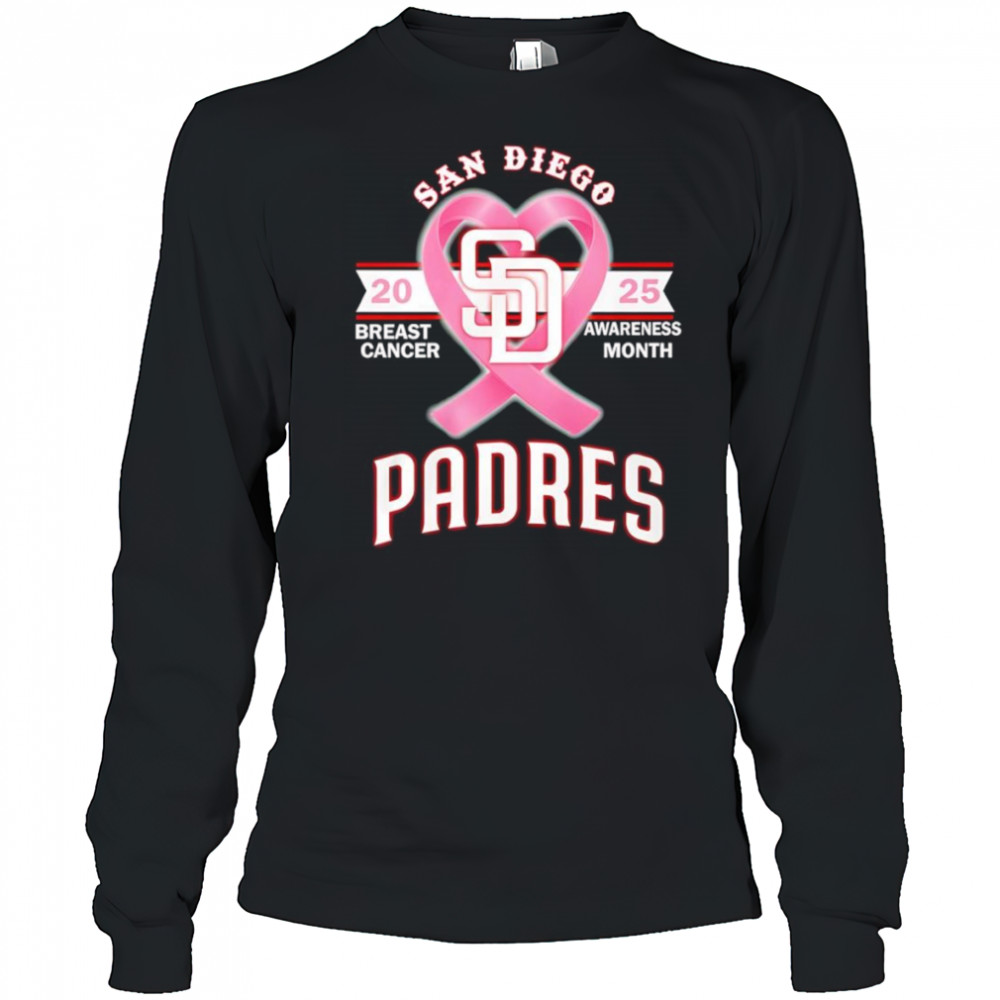 2025 Breast Cancer Awareness Month San Diego Padres shirt Long Sleeved