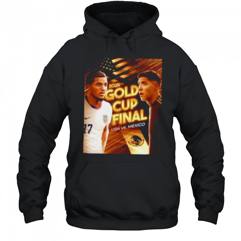 2025 Gold Cup Final USA vs Mexico shirt Hoodie