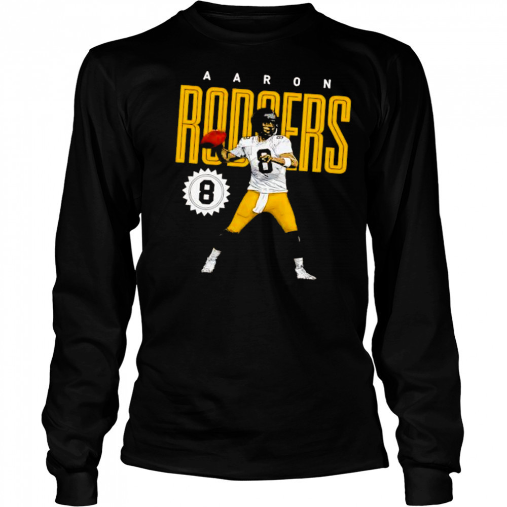 Aaron rodgers Pittsburgh Steelers card shirt Long Sleeved
